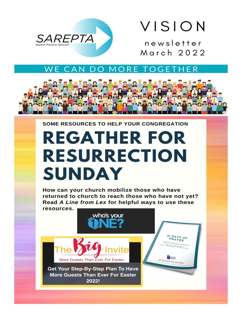 March 2022 Vision P1 Sarepta Baptist Association